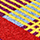 icône couleur à rayures, multicolore
