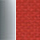 Farbicon Gestell: Aluminium, verchromt / Stoff, rot