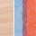 Schaukelstuhl Beach Rocker blau/rot