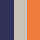 LED-Tischleuchte Bobbi Blue (blau/cappuccino/orange)