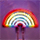 LED-Deko-Glühbirne Regenbogen Regenbogen, bunt