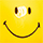LED-Deko-Glühbirne Smiley Smiley, gelb