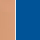 Farbicon enzianblau / terrakotta