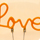 LED-Leuchtmittel Filament Love goldfarben