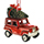 Weihnachtsbaumanhänger Geländewagen rot