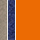 Farbicon reinorange / taupe/dunkelblau