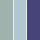 Beistelltisch Rondo Sky hellblau/blau