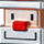 Weihnachtsanhänger Weihnachtsmann Santa Cube rot/weiß