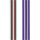 Stabkerzen Sets Paris, lila gestreift, 2er Set