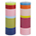Stumpenkerzen Verona 2er Set, bunt gestreift