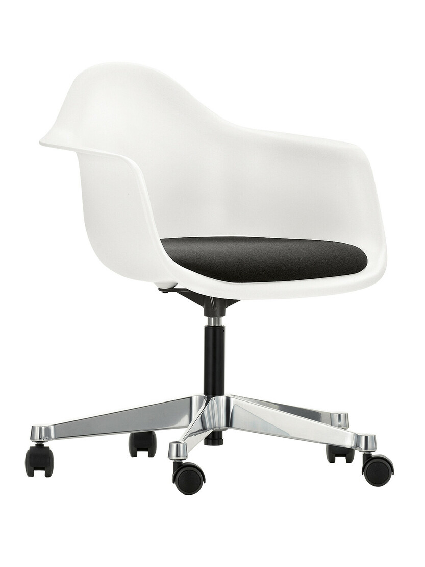 Eames Plastic Armchair PACC mit Sitzpolster