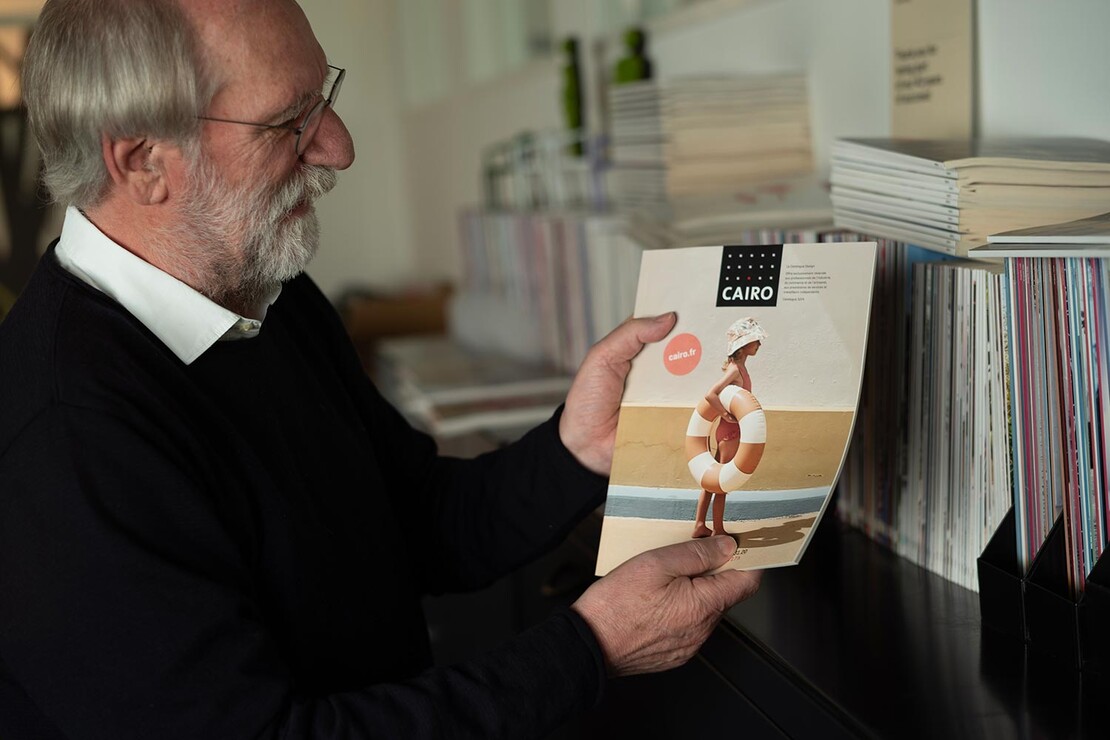 Gerhard Wolf mit dem Schwimmring