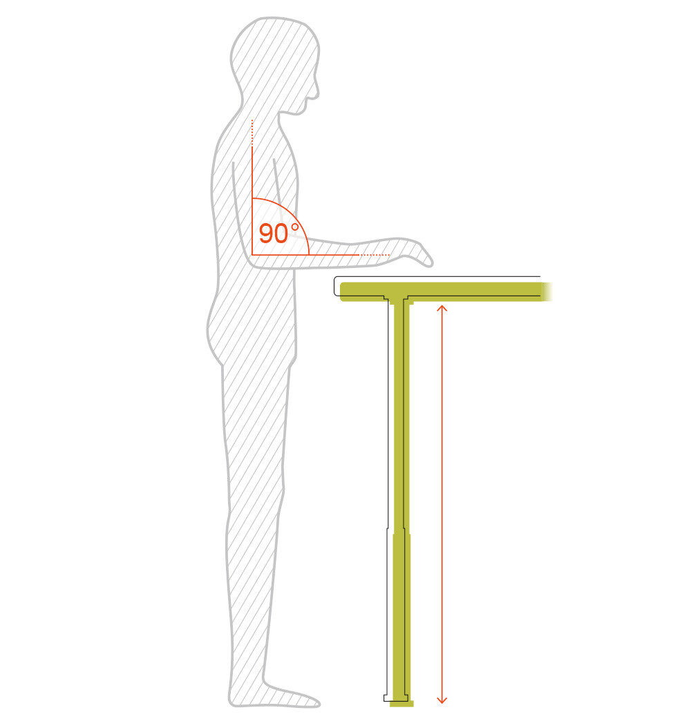 Höhenverstellbarer Tisch