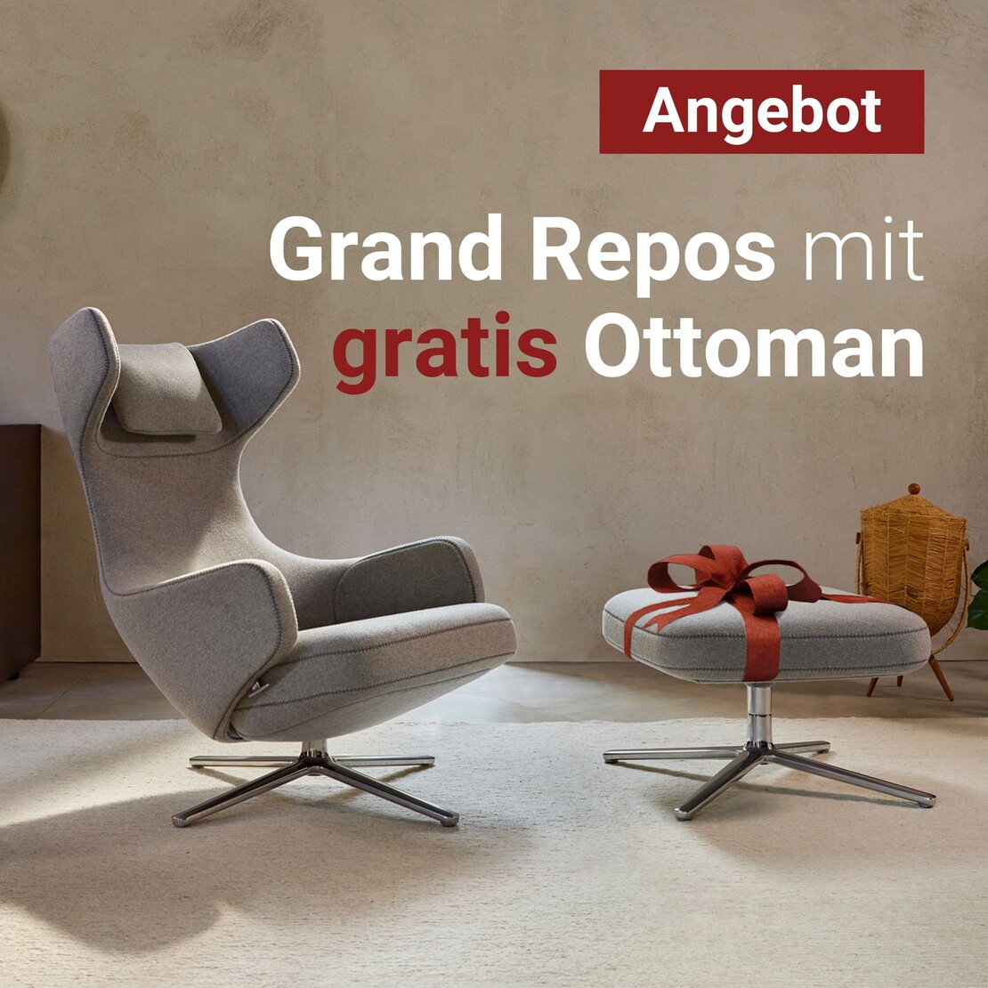 Angebot – Grand Repos mit gratis Ottoman
