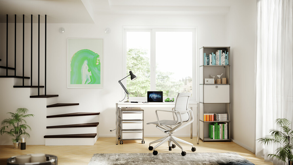 Un coin bureau confortable avec USM