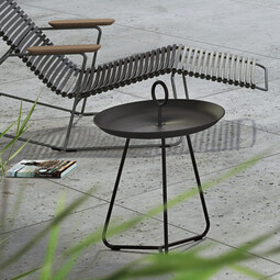 Beistelltisch Eyelet H 45,5 cm, Ø 45 cm | schwarz