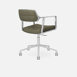 Bürodrehstuhl Vipp 453+ mit Universalrollen | bosco grün