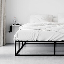 Nachttisch Bedside Table Buchablage links | schwarz