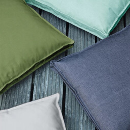 Coussin d’assise outdoor 40 x 40 cm | bleu marine