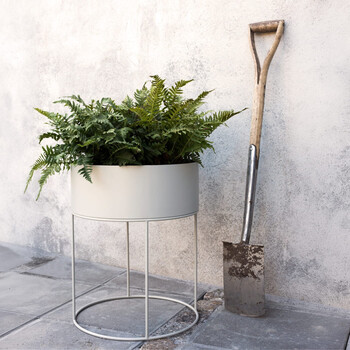 Pflanzgefäß Plant Box Plant Box Round | hellgrau Pflanzgefäß Plant Box Plant Box Round | hellgrau