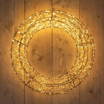 LED-Leuchtkranz  Ø 48 cm, 1.440 LEDs mit Flash | schwarz