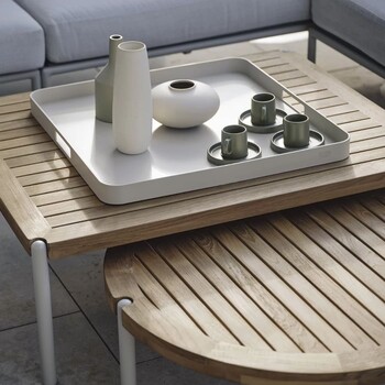 Stern Tablett abgerundet B 60 x T 60 cm | greige Stern Tablett abgerundet B 60 x T 60 cm | greige