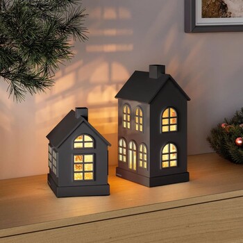 Lampe décorative LED Glamor House H 16 | noir