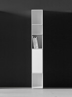 Regal Nex Pur Regal mit kleiner Tür unten - B 30 cm | weiß