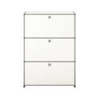 USM Haller Regal 3-fach hoch, Breite 78 cm, 3 Klapptüren x | reinweiß USM Haller Regal 3-fach hoch, Breite 78 cm, 3 Klapptüren x | reinweiß