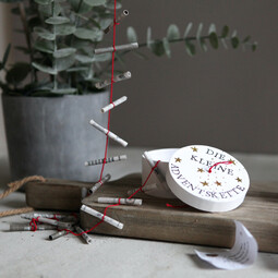 Adventskalenderkette in der Dose Die kleine Adventskette 