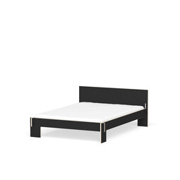 Bettgestell mit Kopfteil Siebenschläfer Liegefläche: 140 x 200 cm | FU schwarz