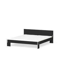 Bettgestell mit Kopfteil Siebenschläfer Liegefläche: 180 x 200 cm | FU schwarz
