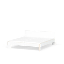 Bettgestell mit Kopfteil Siebenschläfer Liegefläche: 180 x 200 cm | FU weiß