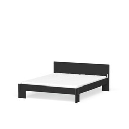 Bettgestell mit Kopfteil Siebenschläfer Liegefläche: 160 x 200 cm | Bicolor schwarz