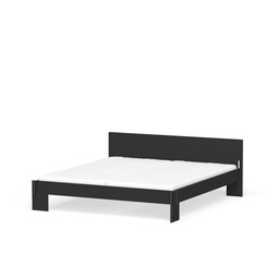 Bettgestell mit Kopfteil Siebenschläfer Liegefläche: 180 x 200 cm | Bicolor schwarz