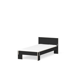 Bettgestell mit Kopfteil Siebenschläfer Liegefläche: 90 x 200 cm | FU schwarz