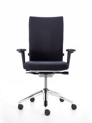 Chaise de bureau pivotante avec accoudoirs 2D ID Soft L 