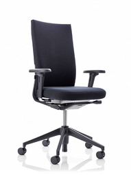 Chaise de bureau pivotante avec accoudoirs 2D ID Soft L 