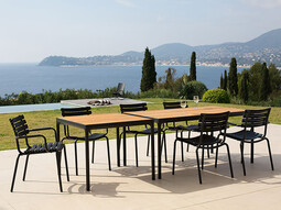 Outdoortisch Four B 160 cm | Gestell: schwarz