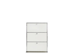 USM Highboard 1-fach breit, 3 Klapptüren | reinweiß
