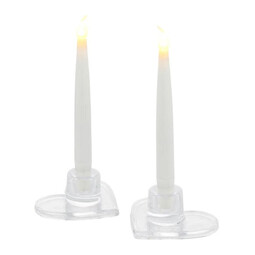 LED-Kerzenständer, 2er-Set Ella Herz 