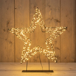Weihnachtsdekoration LED-Leuchtstern auf Fuß Weihnachtsdekoration LED-Leuchtstern auf Fuß