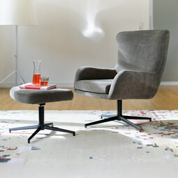 Lounge Sessel mit Hocker Aberdeen 