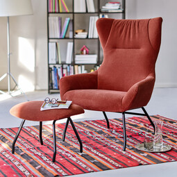 Lounge Sessel und Hocker Ribe 