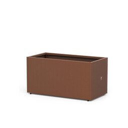 Pflanzgefäß Metal Urban Garden Metal Urban Garden, B 100 cm, höhenverstellbare Füße | rost