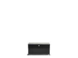 Etagère USM 1 étage, largeur 78 cm, 1 porte abattante | noir graphite
