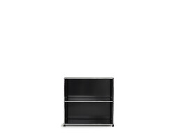 Etagère USM 2 étages, largeur 78 cm, ouvert | noir graphite