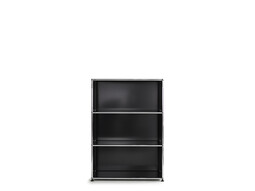 Etagère USM 3 étages, largeur 78 cm, ouvert | noir graphite