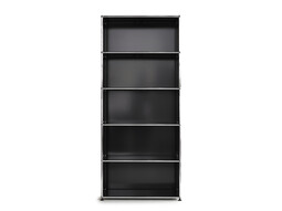 Etagère USM 5 étages, largeur 78 cm, ouvert | noir graphite
