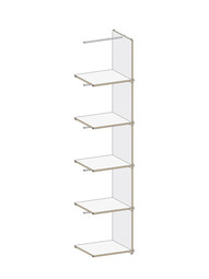 Regalsystem M6 Anbauregal | Innen B 39 cm